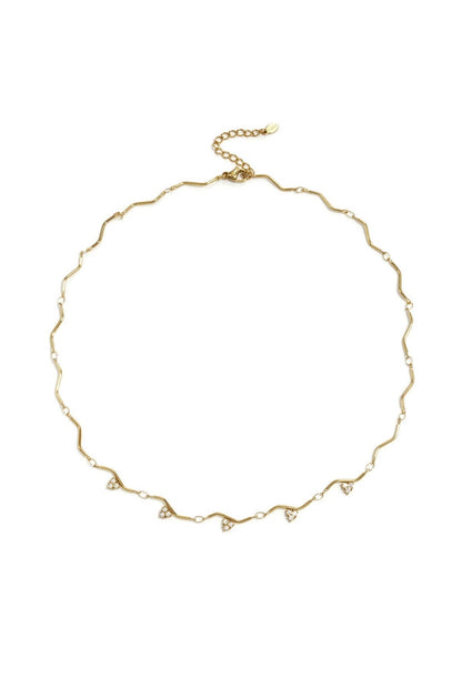 Golden Wave Necklace