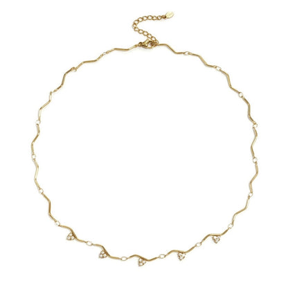Golden Wave Necklace