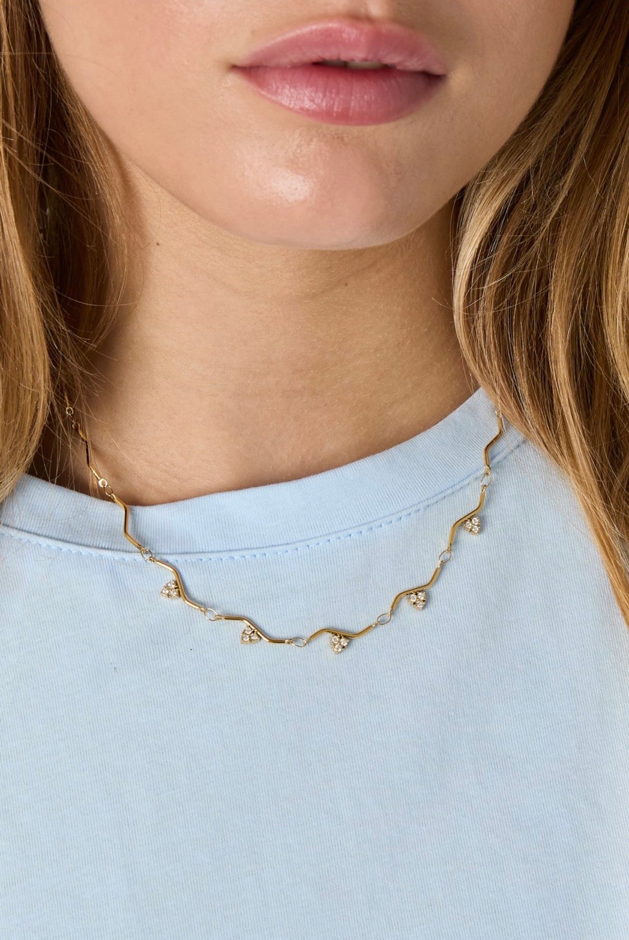 Golden Wave Necklace