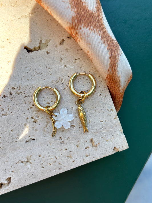 Duo Charm Earrings
