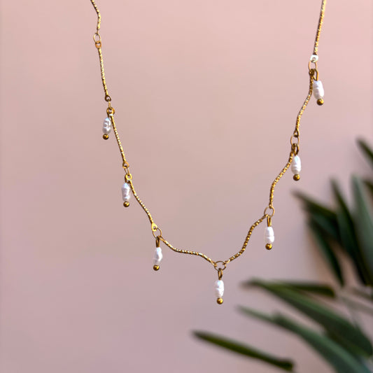 Pearl Wave Necklace